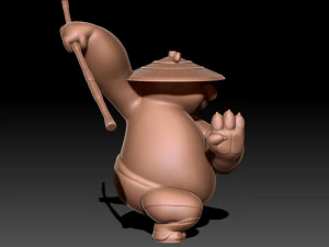 Kung Fu Panda Po 3D Print Model