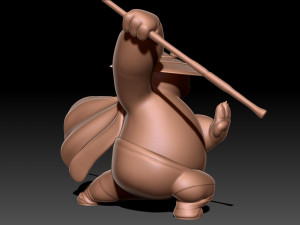 Kung Fu Panda Po Modèles 3D en vedette