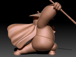 Kung Fu Panda Po 3D Print Model