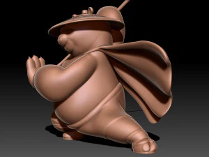 Kung Fu Panda Po 3D Print Model
