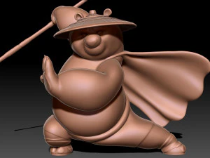 Kung Fu Panda Po 3D Print Model