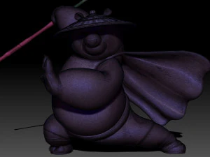 Kung Fu Panda Po 3D Print Model