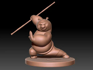 Kung Fu Panda Po 3D Print Model