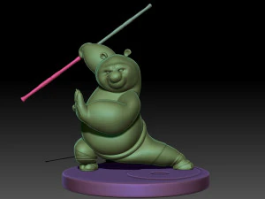 Kung Fu Panda Po 3D Print Model