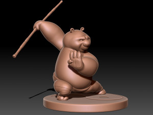 Kung Fu Panda Po 3D-Druckmodell