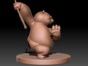 Kung Fu Panda Po 3D-Druckmodell