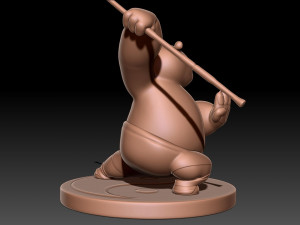 Kung Fu Panda Po 3D-Druckmodell