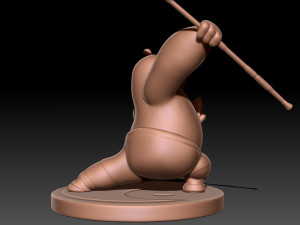 Kung Fu Panda Po 3D-Druckmodell