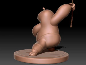 Kung Fu Panda Po 3D Print Model