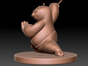 Kung Fu Panda Po 3D-Druckmodell