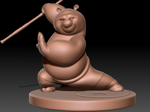 Kung Fu Panda Po 3D-Druckmodell