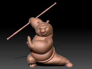 Kung Fu Panda Po 3D Print Model