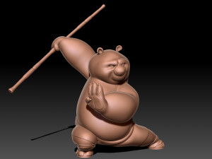 Kung Fu Panda Po 3D Принт Модель