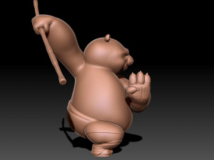 Kung Fu Panda Po 3D Принт Модель