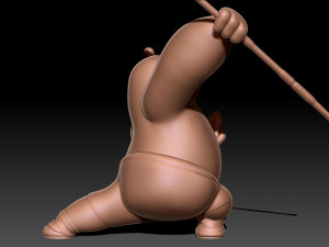 Kung Fu Panda Po 3D Принт Модель
