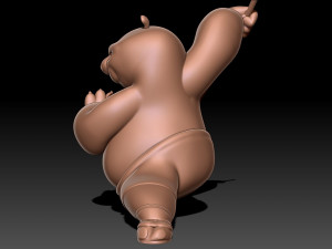 Kung Fu Panda Po 3D Принт Модель