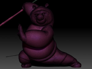 Kung Fu Panda Po 3D Принт Модель