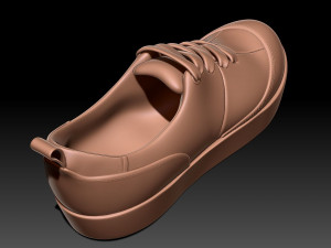 Woodland Shoe 3Dプリントモデル