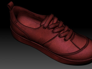 Woodland Shoe 3Dプリントモデル