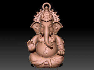 Ganesh hindu statue 3D-Druckmodell