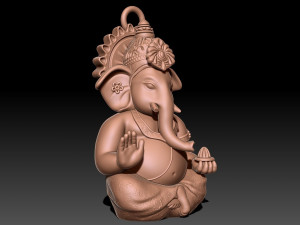 Ganesh hindu statue 3D Baskı Modeli