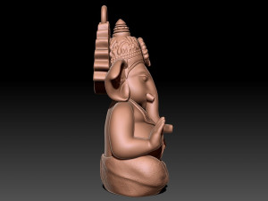 Ganesh hindu statue 3D Baskı Modeli