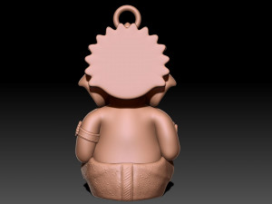 Ganesh hindu statue 3D Baskı Modeli