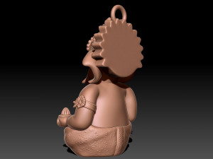 Ganesh hindu statue 3D Baskı Modeli