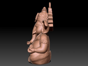 Ganesh hindu statue 3D Baskı Modeli