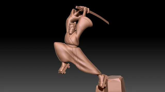 Samuria Jack 3D Print Model .c4d .max .obj .3ds .fbx .stl .blend 