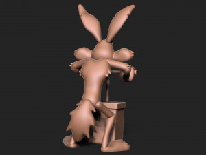 Wile E Coyote 3D 프린트 모델