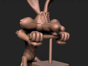 Wile E Coyote 3D 프린트 모델