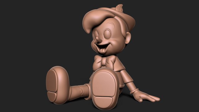Pinocchio Modello di stampa 3D .c4d .max .obj .3ds .fbx .stl .blend