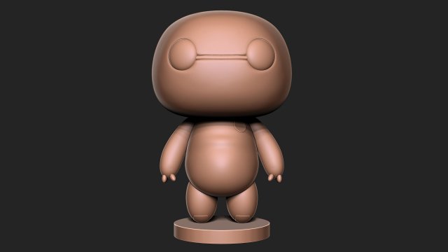 Big hero 6 - Baymax 3D प्रिंट मॉडल .c4d .max .obj .3ds .fbx .stl .blend