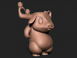 Angry bull 3D Baskı Modeli