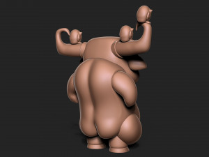 Angry bull 3D Baskı Modeli