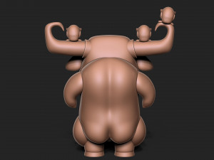 Angry bull 3D Baskı Modeli