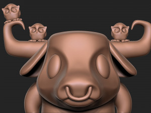 Angry bull 3D Baskı Modeli