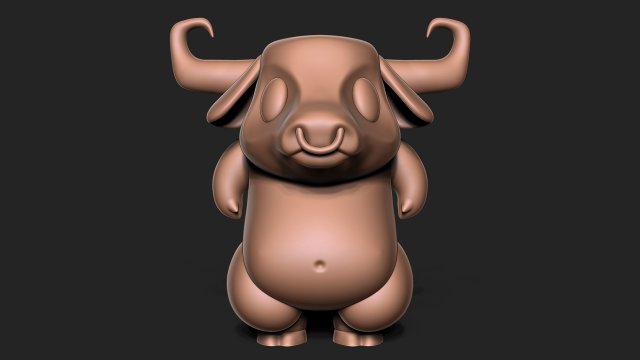 Angry bull 3D Baskı Modeli .c4d .max .obj .3ds .fbx .stl .blend 