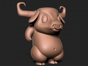 Angry bull 3D Baskı Modeli