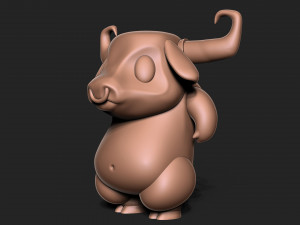 Angry bull 3D Baskı Modeli