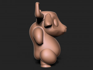 Angry bull 3D Baskı Modeli