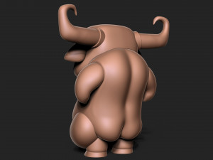 Angry bull 3D Baskı Modeli