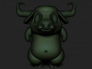 화난 황소 3D 프린트 모델