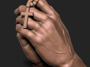 Praying Hands 3D Baskı Modeli