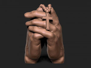 Praying Hands 3D Print Model