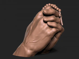 Praying Hands 3D Print Model
