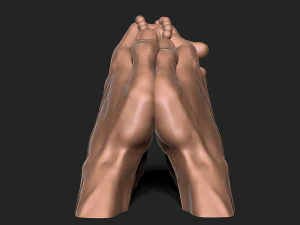 Praying Hands 3D Print Model
