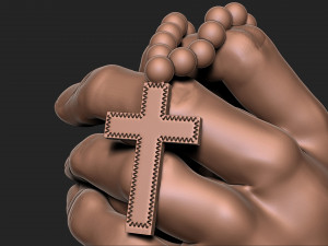 Praying Hands 3D Baskı Modeli