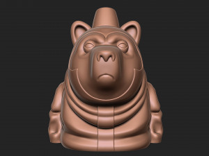 Stylized Cartoon Bear 3D-printmodel